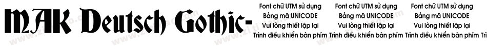 MAK Deutsch Gothic字体转换